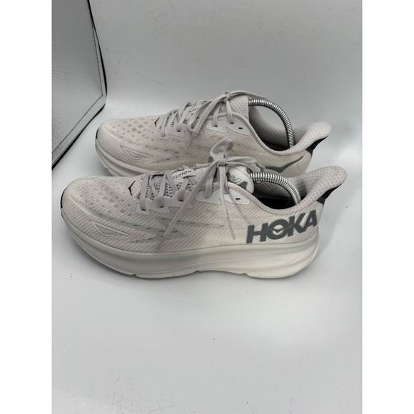 Hoka Clifton 9 Running Shoes white Women's Size 9.5 Athletic Sneakers - Picture 5 of 9
